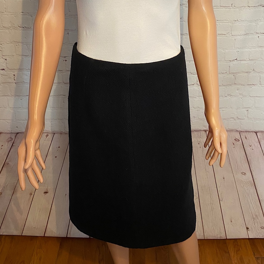 United Colors of Benetton black wool pencil skirt size 10